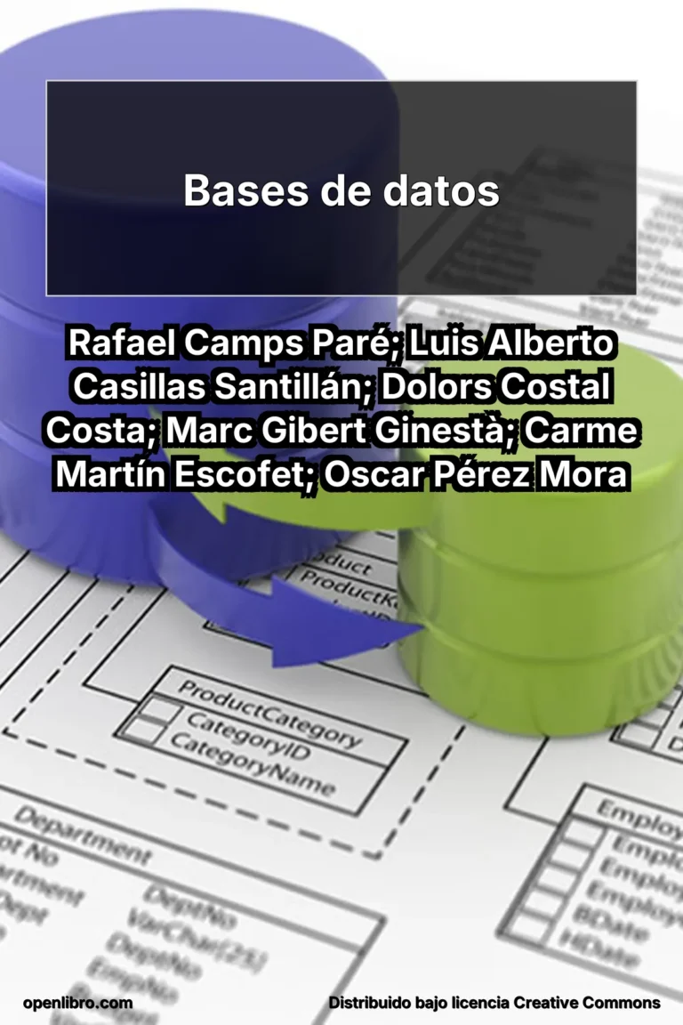 El libro Bases de datos forma parte de material de formación de posgrado vinculado al ámbito del software libre.