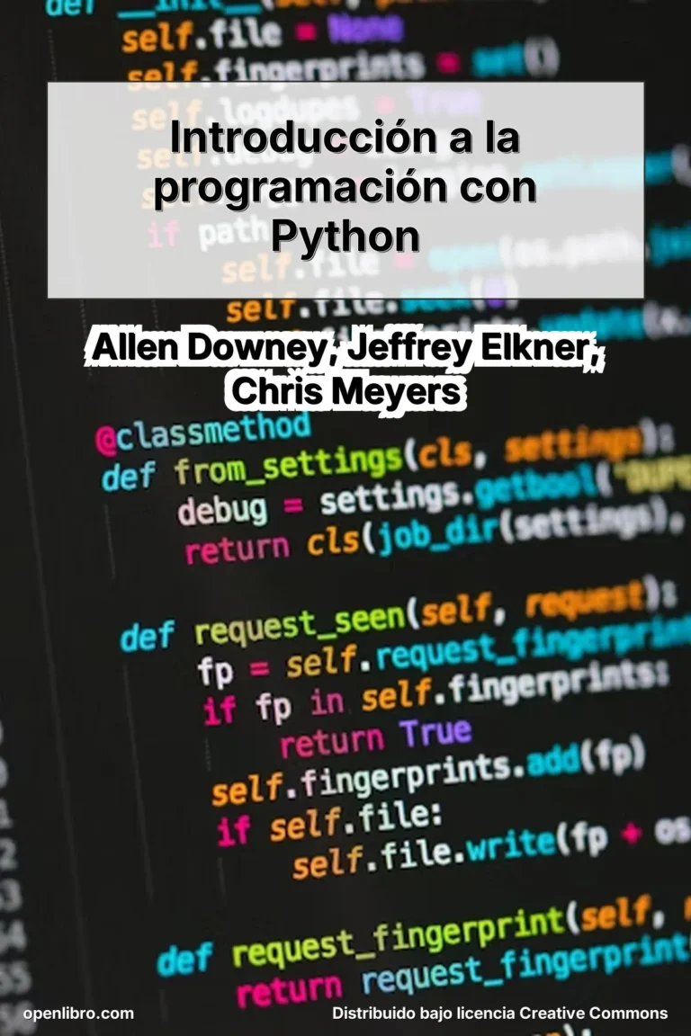Introducción a la programación con Python es un libro orientado a la enseñanza de los fundamentos de la programación utilizando Python como lenguaje principal.