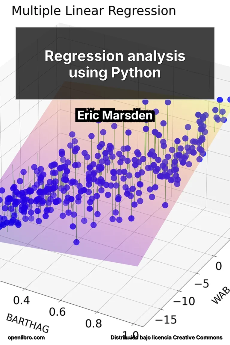 Este libro aborda el análisis de regresión con un enfoque introductorio y práctico, apoyándose en el uso del lenguaje de programación Python.