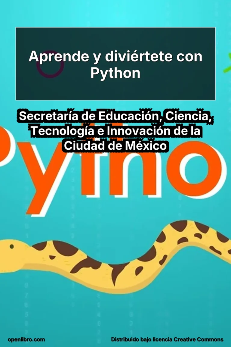 Este libro es un material introductorio orientado al aprendizaje de Python como primer lenguaje de programación.