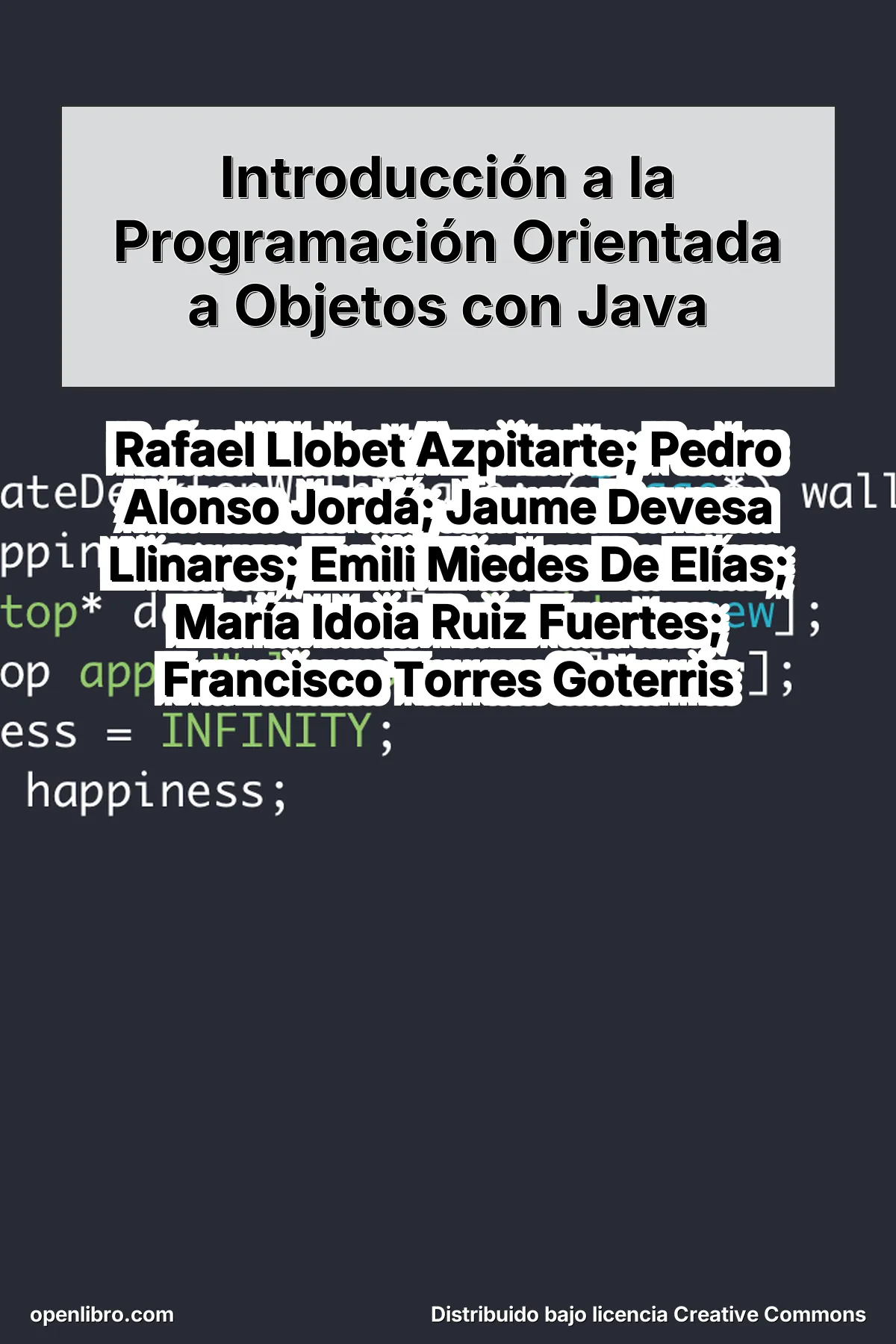 Portada de Introducción a la POO con Java