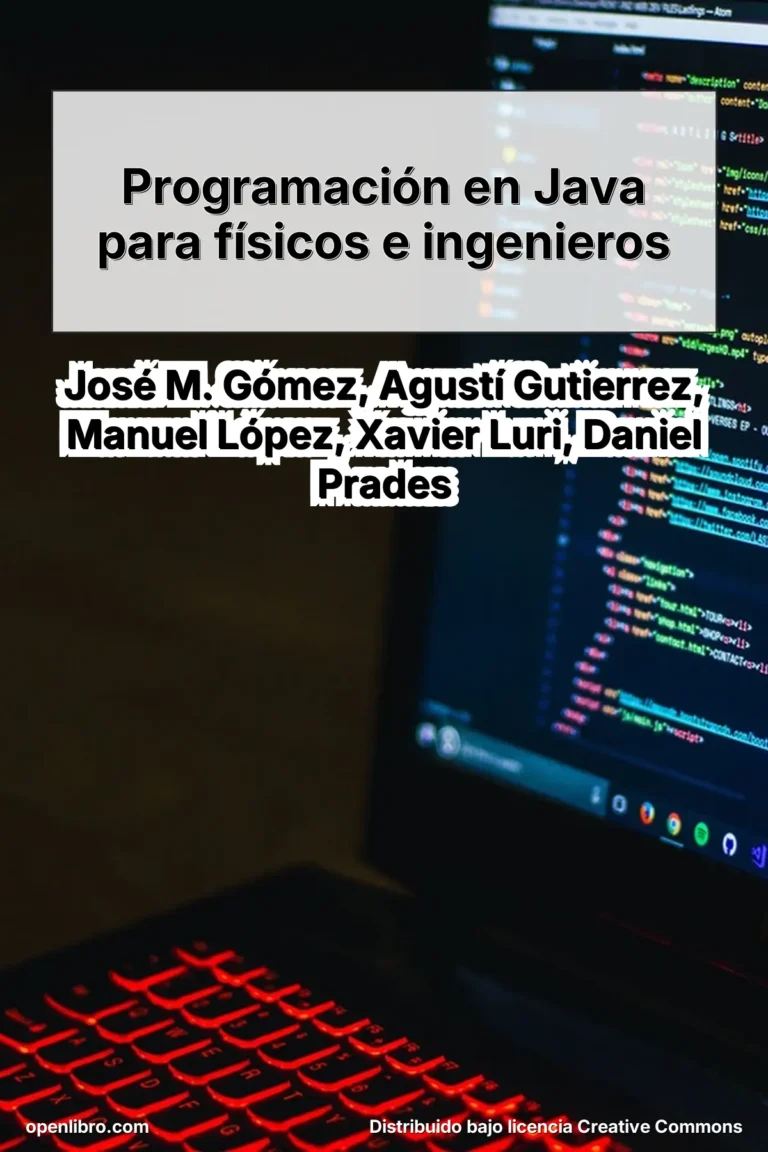 Programación en Java para físicos e ingenieros es una obra orientada a estudiantes de carreras técnicas y científicas que necesitan incorporar la programación como herramienta de trabajo.