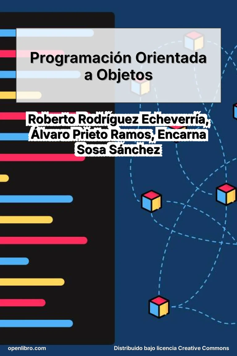 Programación Orientada a Objetos es un texto académico elaborado por profesores universitarios con el objetivo de cubrir una necesidad concreta: la falta de una guía accesible y concisa que introduzca los conceptos esenciales de la POO sin asumir conocimientos previos del paradigma.​