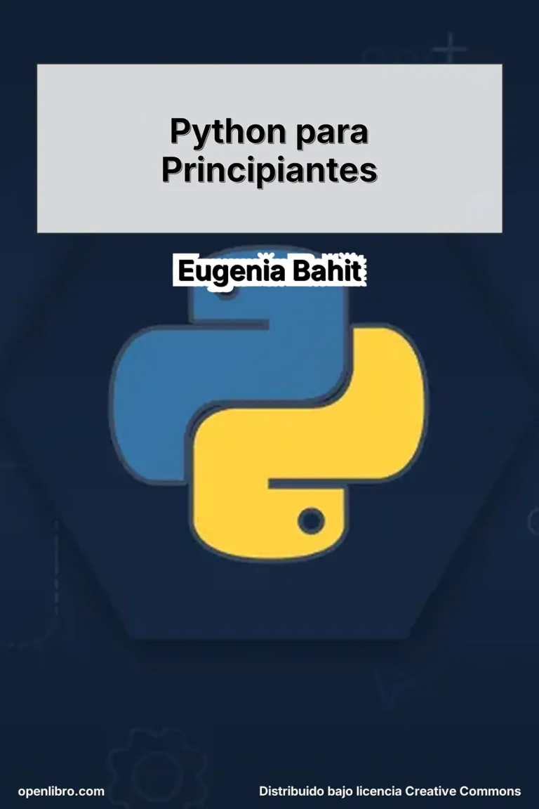 Python para Principiantes, escrito por Eugenia Bahit, está pensado para quienes desean dar sus primeros pasos en la programación utilizando Python.