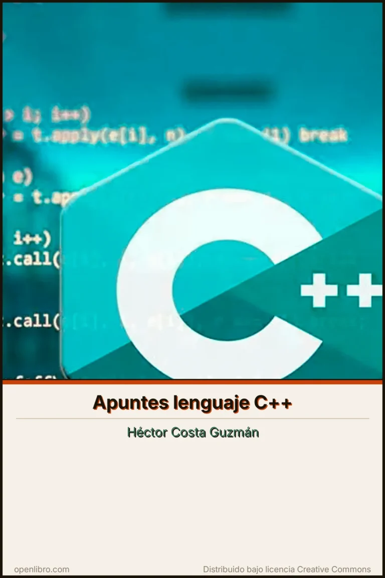 Portada del libro Apuntes lenguaje C++