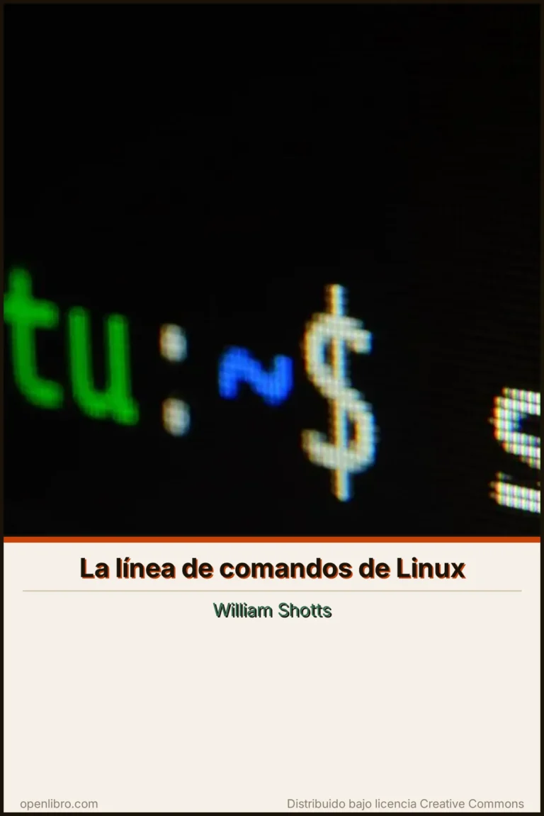 Portada del libro La línea de comandos de Linux