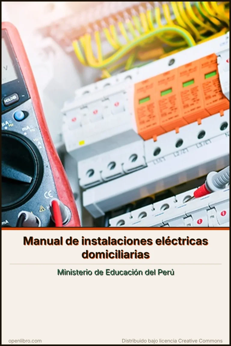 Portada del libro Manual de instalaciones eléctricas domiciliarias