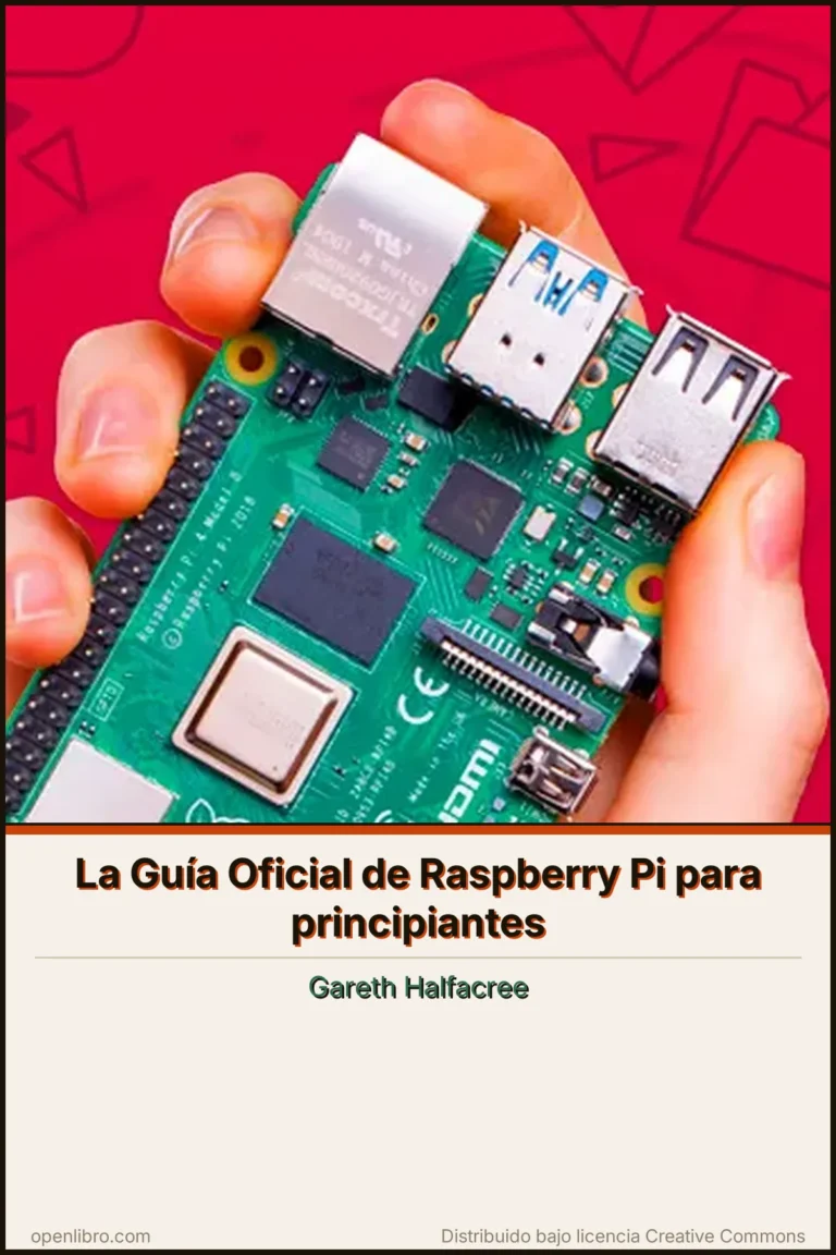 Portada del libro La Guía Oficial de Raspberry Pi para principiantes