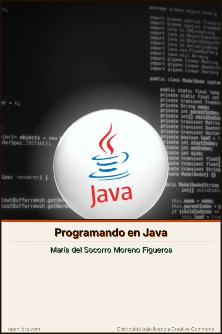 Portada del libro Programando en Java