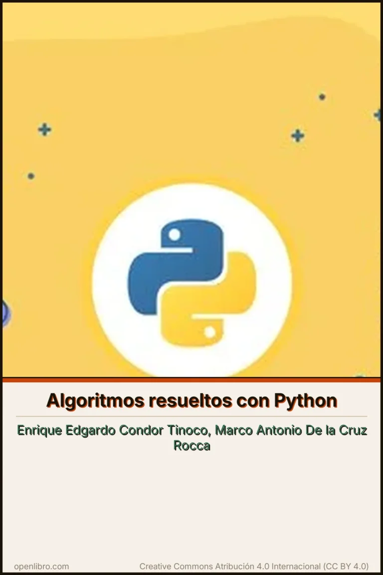 Portada del libro Algoritmos resueltos con Python