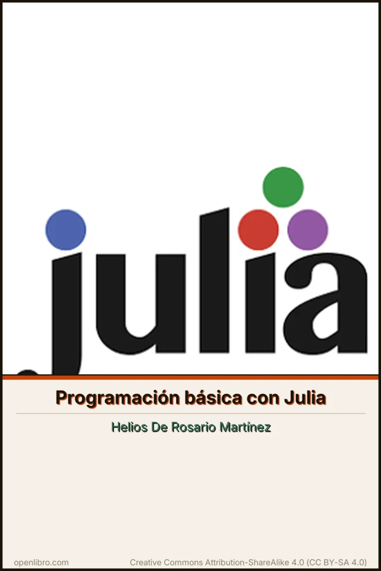 Portada del libro Programación básica con Julia
