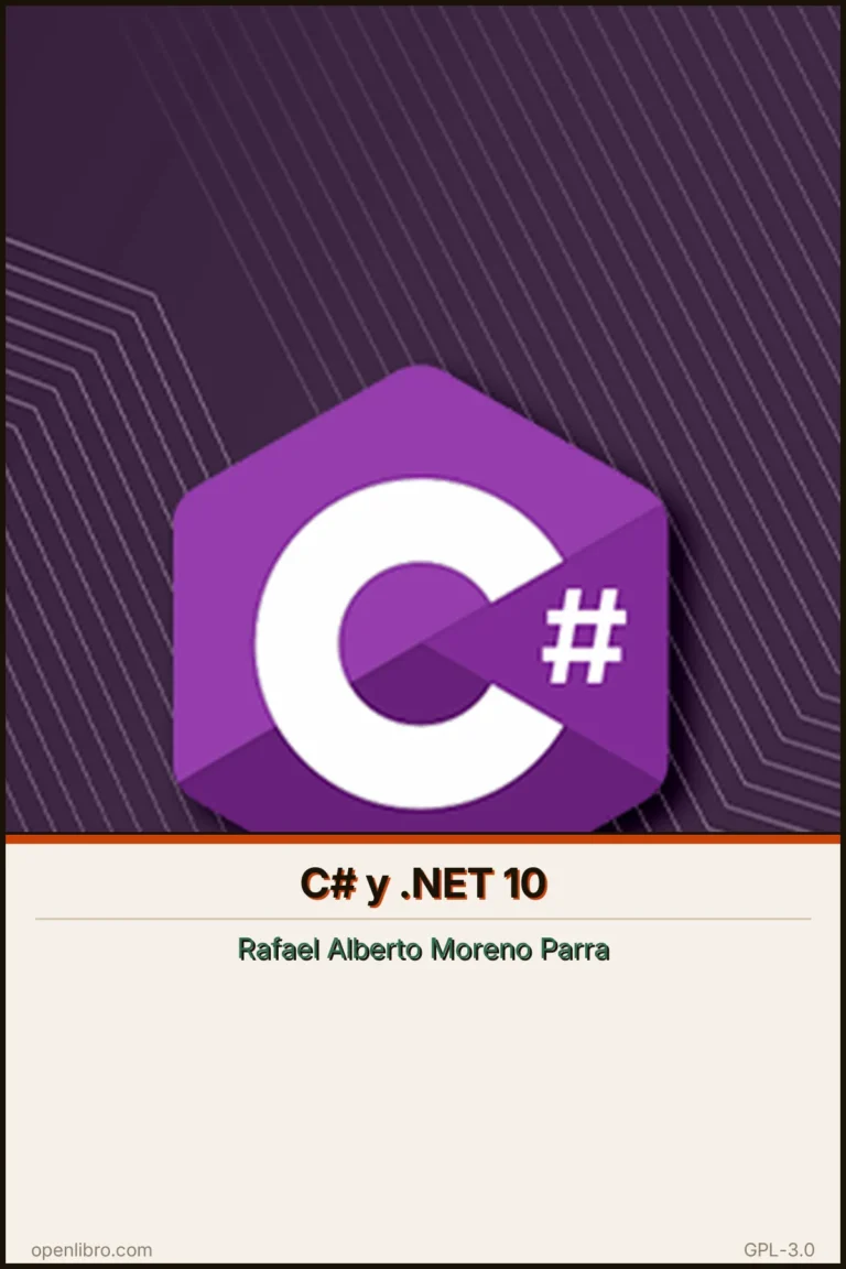 Portada del libro C# y .NET 10