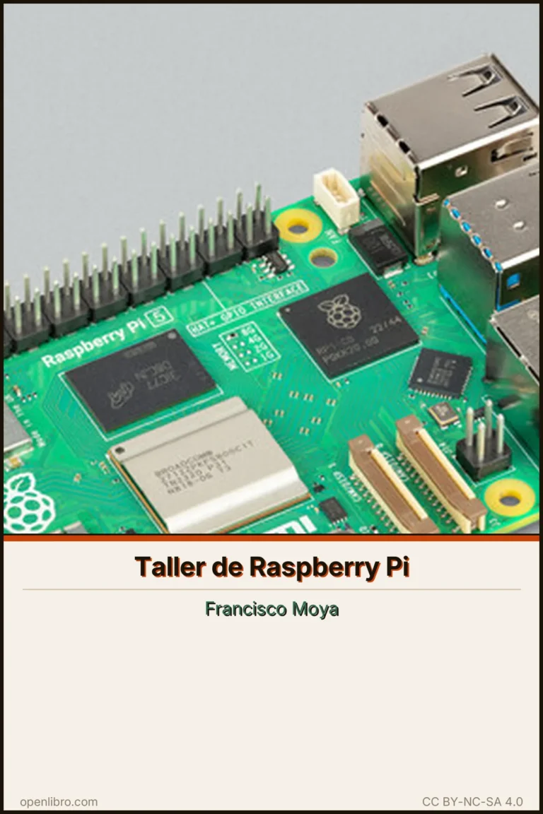 Portada del libro Taller de Raspberry Pi