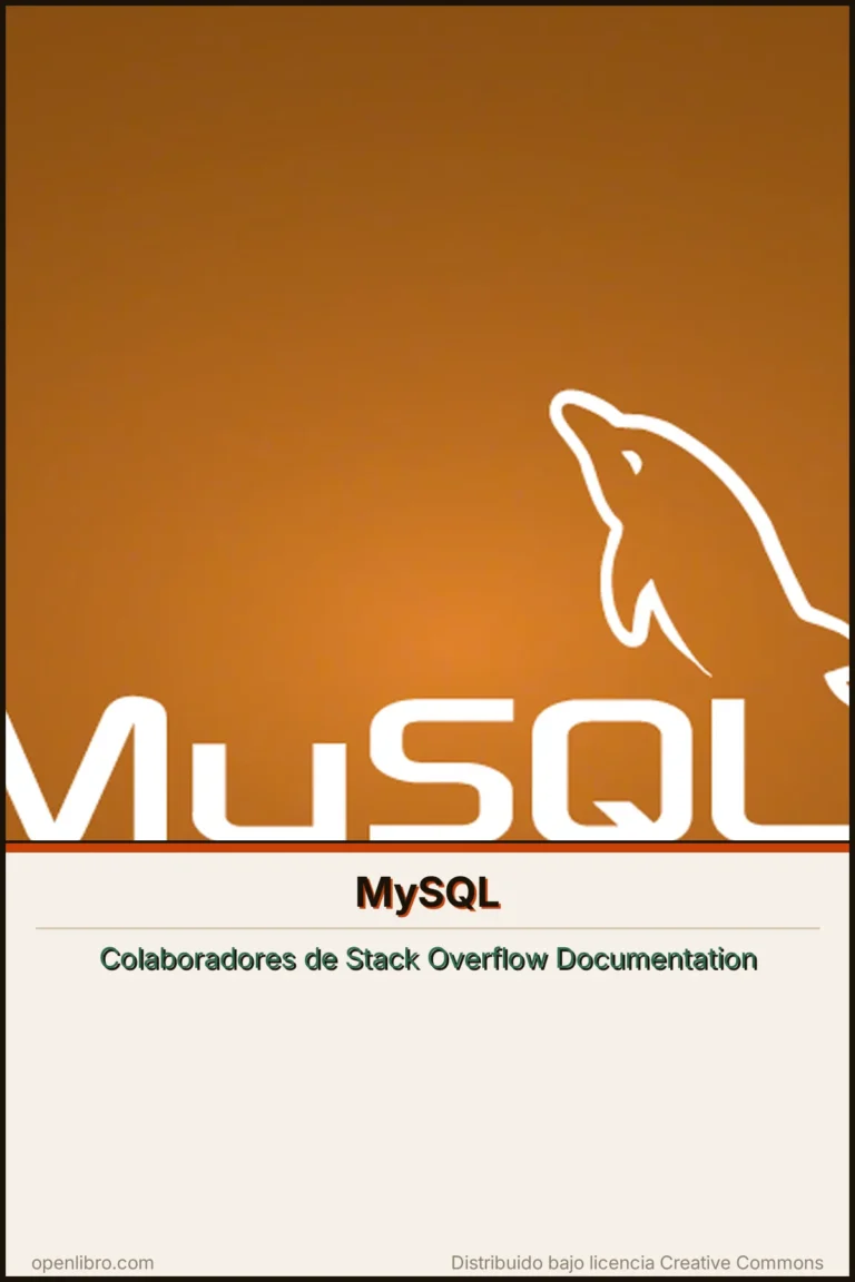 Portada del libro MySQL