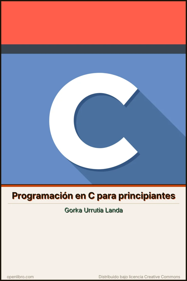 Portada del libro Programación en C para principiantes
